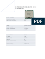 Intel Pentium E2180 Processor 1MB Cache 2GHz Specs