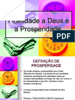 Fidelidade A Deus e A Prosperidade