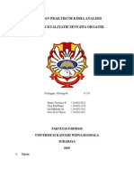 Laporan Praktikum Kimia Analisis Senyawa Organik