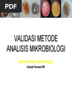 Download Validasi Metode Analisis Mikrobiologi Rev by hadryhani SN265879830 doc pdf