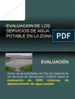 Evaluacion de Los Sistemas de Agua potable-DIGESA