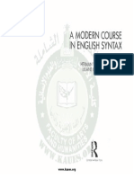 A Modern Course in English Syntax - Herman Wekker