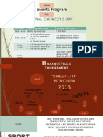 Sport Events Program: National Engineer'S Day