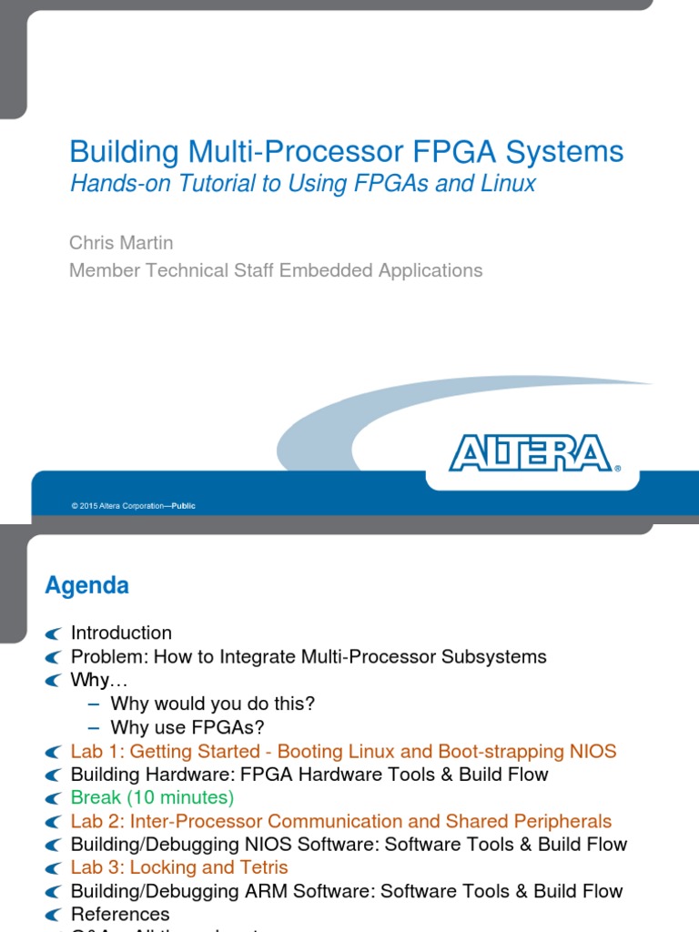 ELC Multi Processor FPGA Linux Chris Martin 0316 PDF | PDF | Field ...