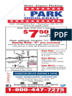 Detroit Airport Parking $7 Daily Rate Coupon