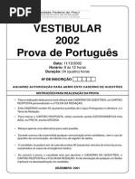 Prova Portugues 2002