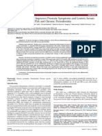 1.periodontal Treatment Improves Prostate Symptoms and Lowers Serum