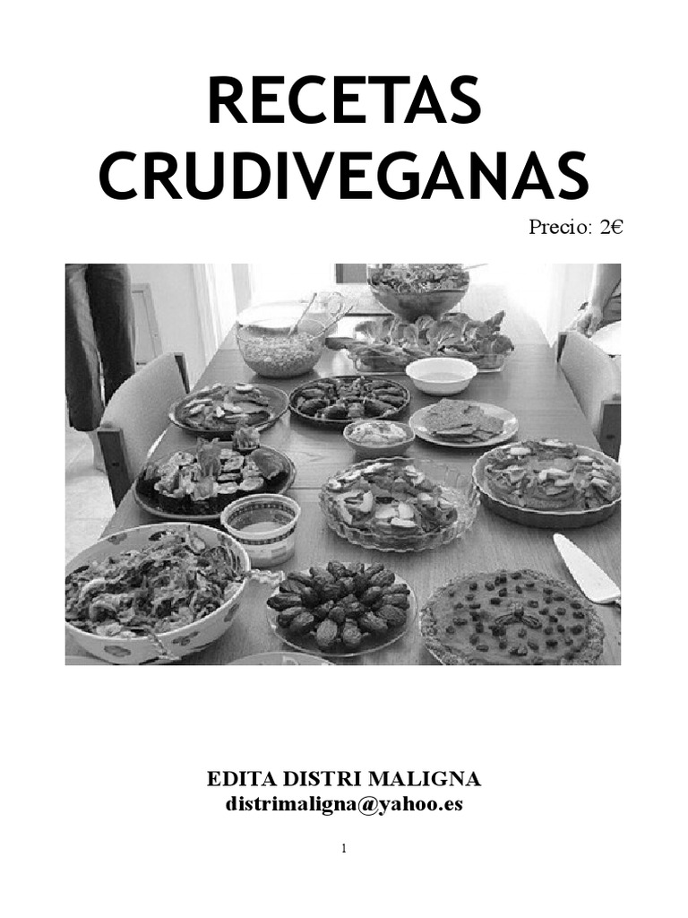 Recetas Crudiveganas | PDF | ensalada | Vegetales
