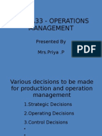  OPERATIONS MANAGEMENT