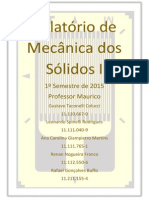 Relatório de Mecânica Dos Sólidos