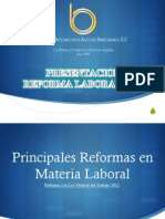 PRESENTACIÓN REFORMAS LFT México 2012