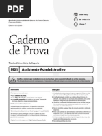 Prova Nivel Médio Udesc 2009