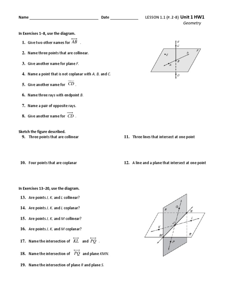 HW 1 1 Geom | PDF