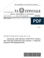 Italcementi A.I.A. Dlgs 46 14 Direttiva 2010 75 Ue Efficacia Temporale Aia