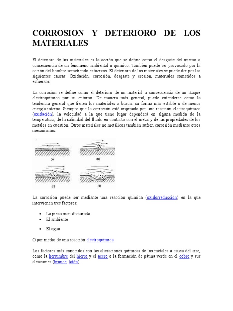 Corrosion y Deterioro de Los Materiales | PDF