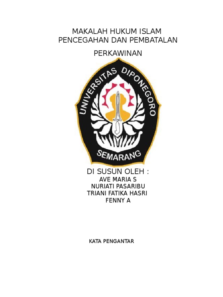 Hukum Islam Pembatalan Perkawinan
