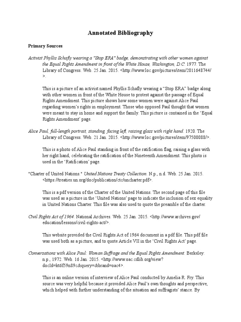 Annotated Bibliography | Identity Politics | Women's Rights | Free 30