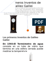 Inventos Galileo Galilei Péndulo Termómetro Telescopio Microscopio Balanza