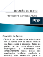 NUCE - Interpretaçãod e Texto - Vanessa Alves