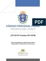 Codigo Procesal Penal Del Chubut