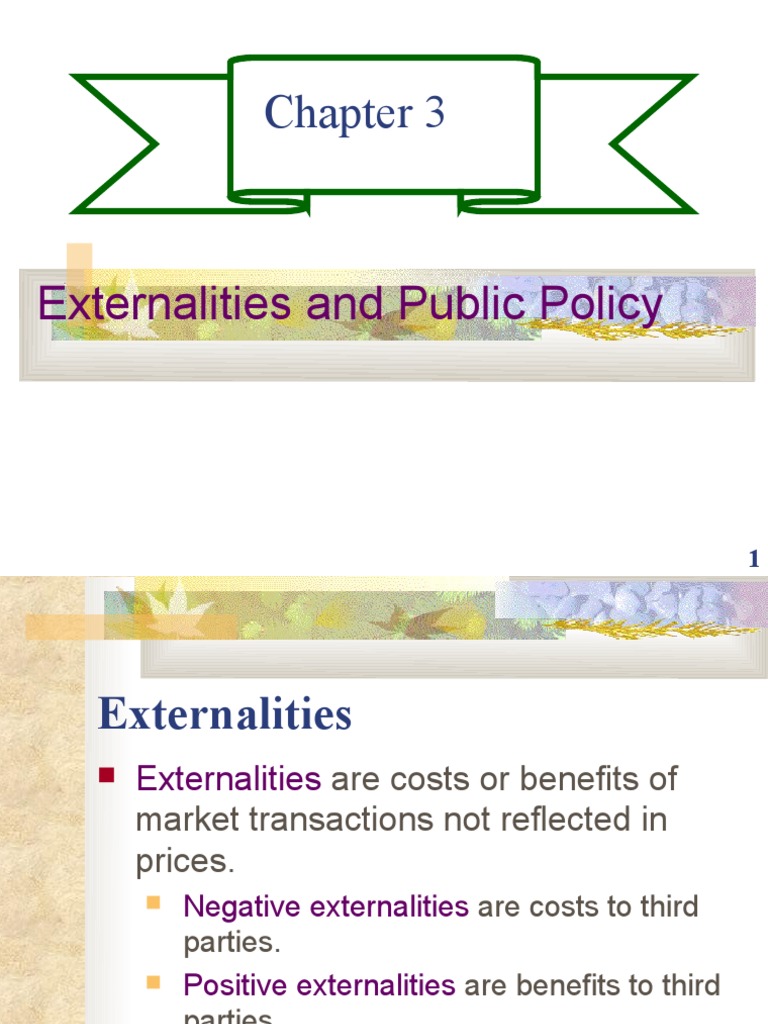 Chapter 3 - Externalities and Public Policy | PDF | Externality | Air ...