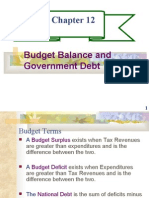 CHAPTER 12- BUDGET BALANCE AND GOVERNMENT DEBT