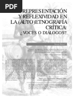 Representacion y Reflexividad en La Auto EtnografIa CrItica