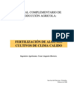 Fertilizacion de Algunos cultivos de clima calido.pdf