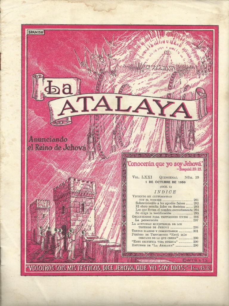 Atalaya 1º 0ctubre 1950 Español