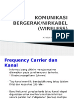 Komunikasi Bergerak/Nirkabel (Wireless) : Materi 2 A.Yusuf Pulungan, ST, MSC