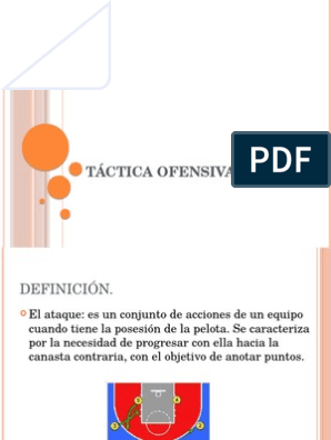 Táctica Ofensiva Baloncesto | PDF | Defensor (Asociación de Fútbol) |  Posiciones de baloncesto