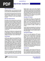 About FFT Spectrum Analyzers: Application Note #1