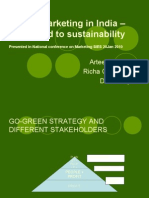 Green Marketing in India - Way Ahead To