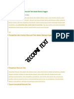 Download Pengertian Dan Contoh Recount Text Dalam Bahasa Inggris by Sunwin Christopher SN265954164 doc pdf
