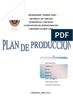 Plan de Produccion Crema de Leche