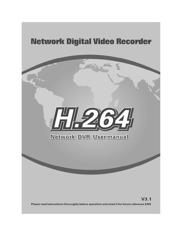 H.264 DVR User'S Manual | PDF