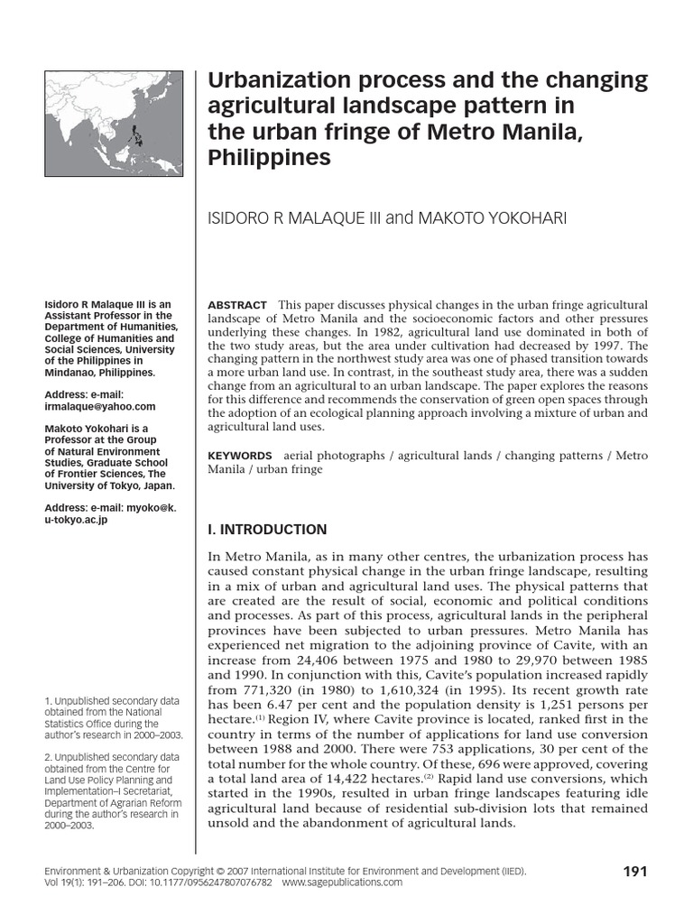 Urbanization Process and The Changing - 16 Pages | PDF | Urbanization ...