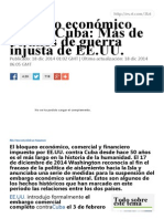 Bloqueo Económico Contra Cuba_ Más de 50 Años de Guerra Injusta de EE.uu