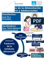 Trastornos de La Alimentación en Niños y Adolescentes