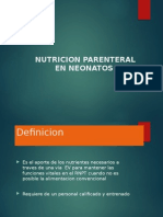 Nutricion Parenteral en Neonatos