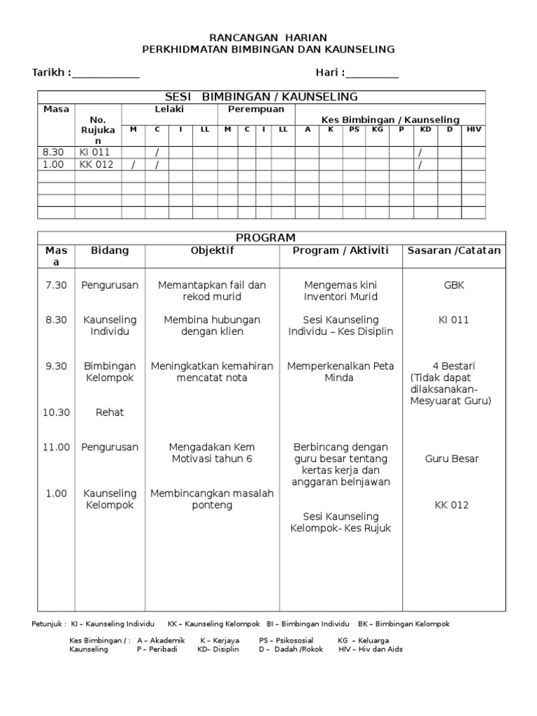 Contoh Rancangan HARIAN (2)