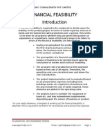 Financial Feasibility Template