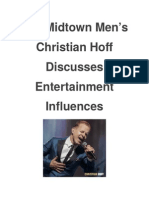 The Midtown Men's Christian Hoff Discusses Entertainment Influences