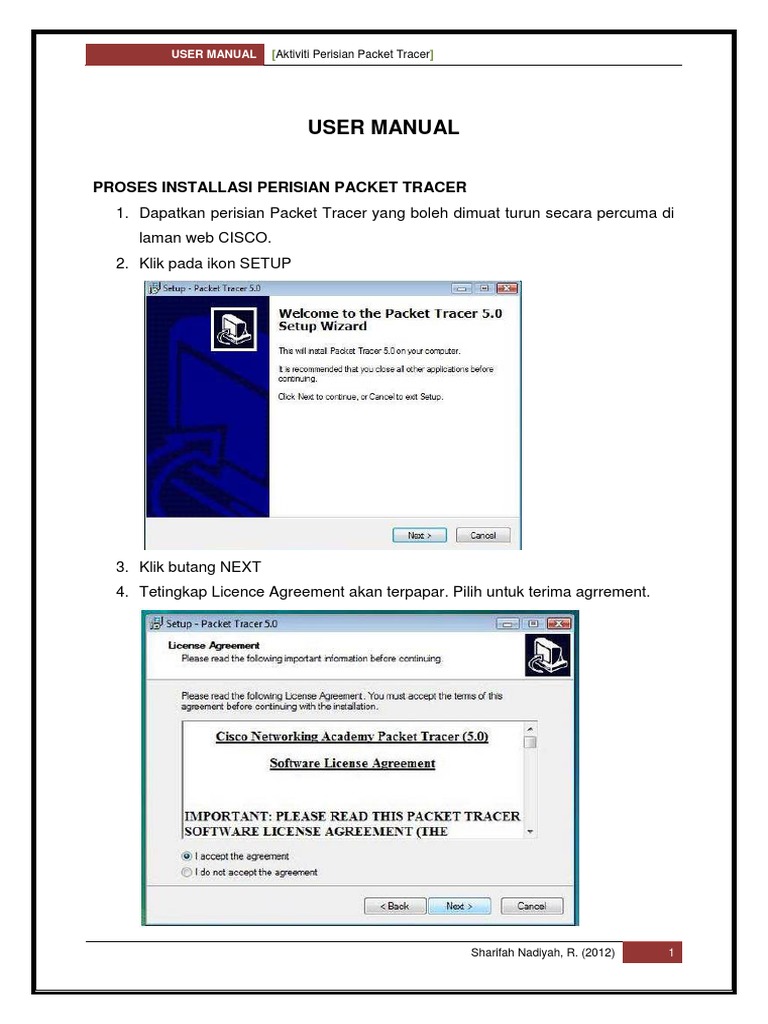 Packet Tracer User Manual | PDF | Business | Technology & Engineering