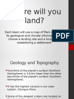 choosing a landing site