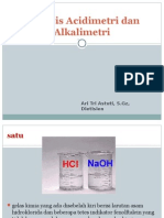 Analisis Acidimetri Dan Alkalimetri