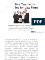 Effective Teamwork Strategies for Law Firms