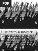 The Significance of Audience Analysis