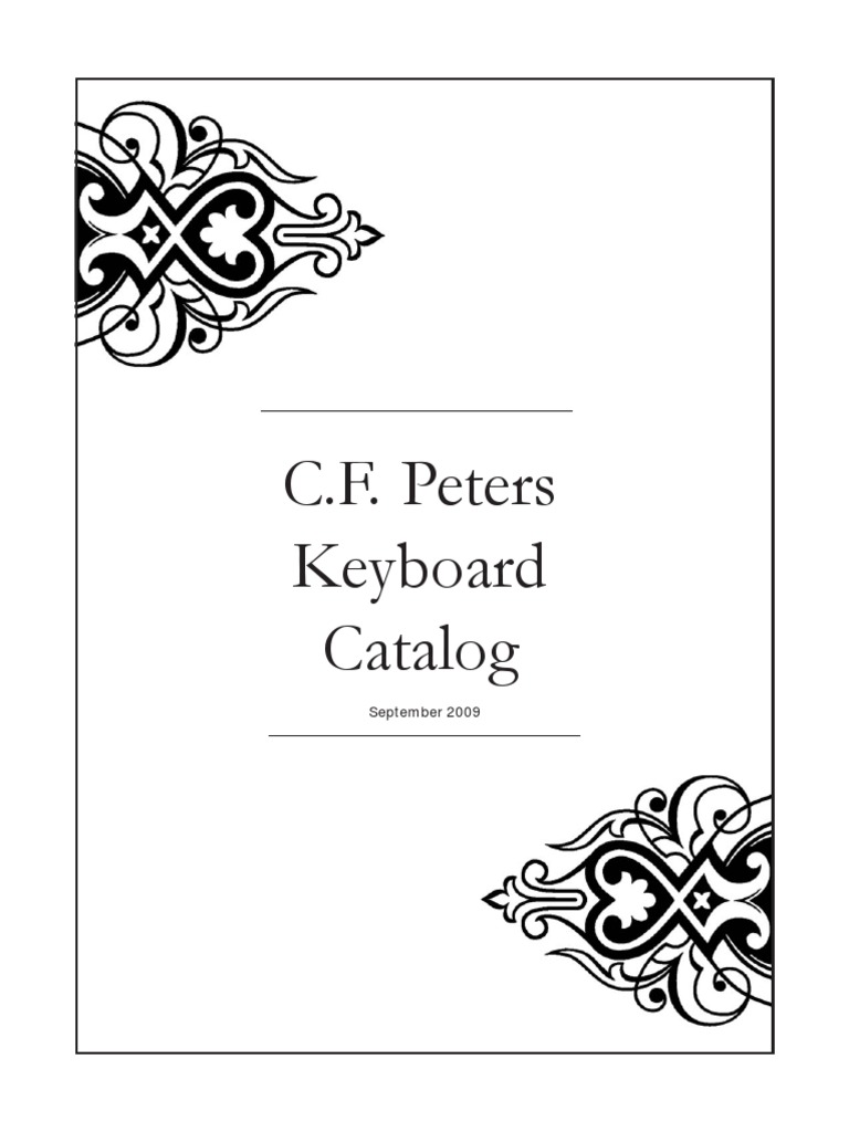 Keyboard Music Catalog 2009 | PDF | Johann Sebastian Bach | Musical ...