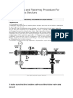 Pig Launching and Receiving Procedure For Liquid and Gas Services